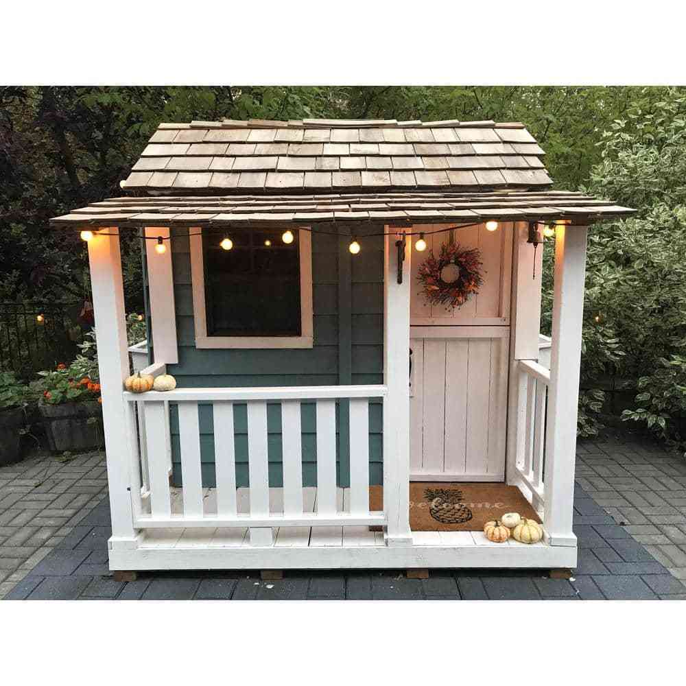 Outdoor Living Today Little Squirt 6 ft. Cedar Playhouse with Windows and Dutch Door - Product image 7