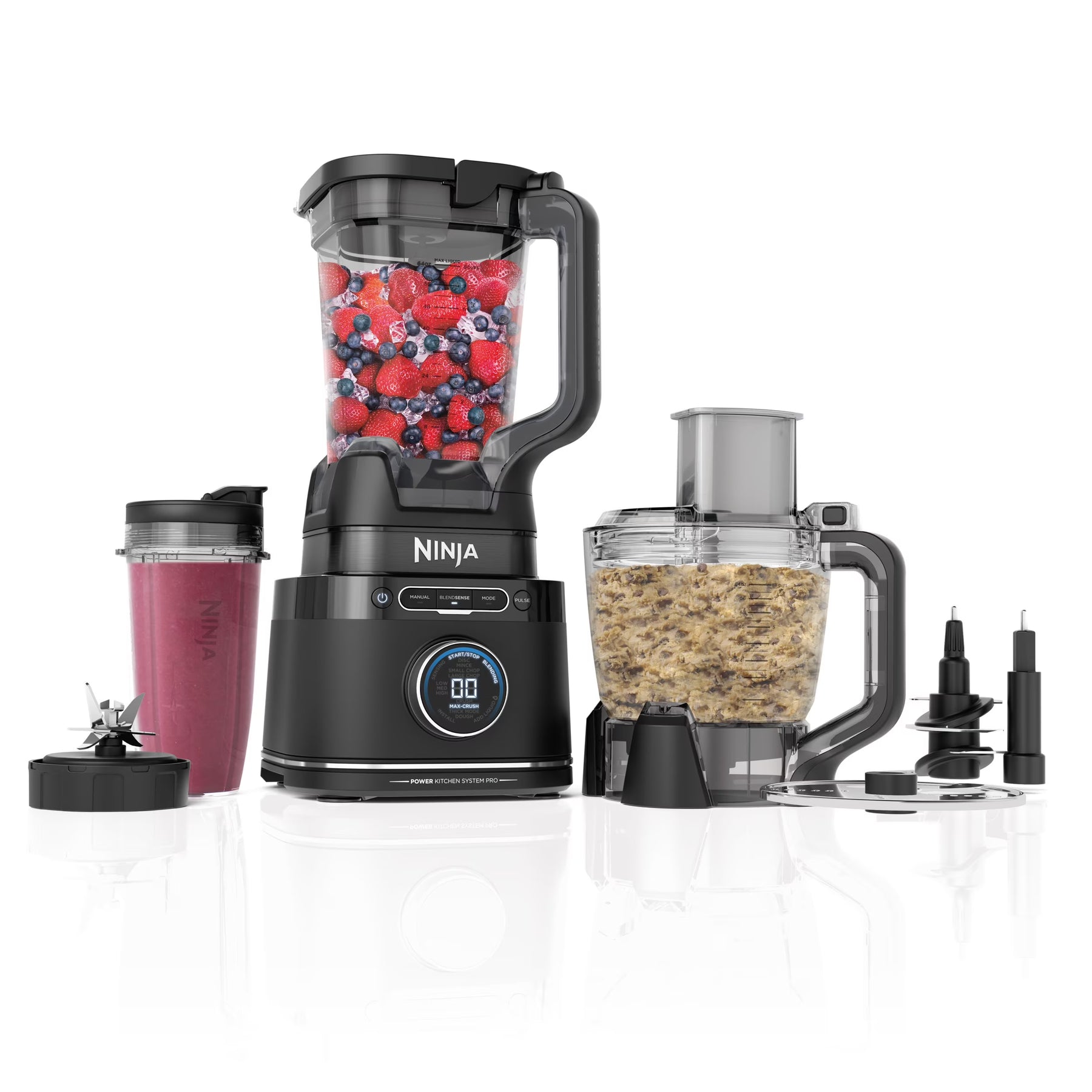 Ninja Detect Kitchen System Power Blender + Processor with Blend Sense Technology, Silver, TB400 - Product image 3