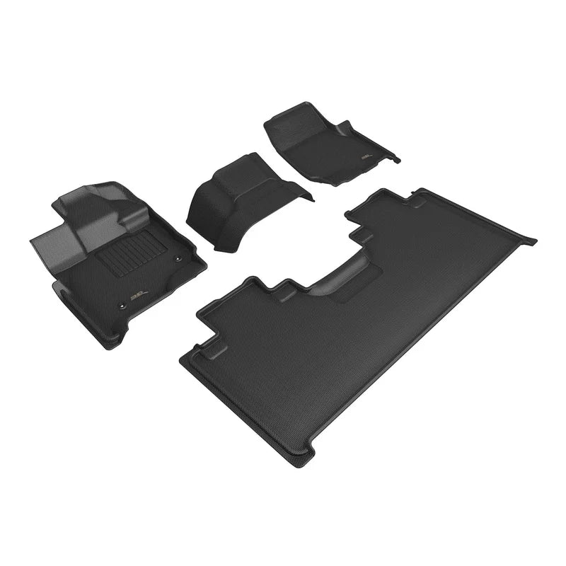 3D MAXpider L1FR16801509 - KAGU Floor Mat; Black; 4 pc.; 2 pc. Front Row; 2 pc. 2nd Row;